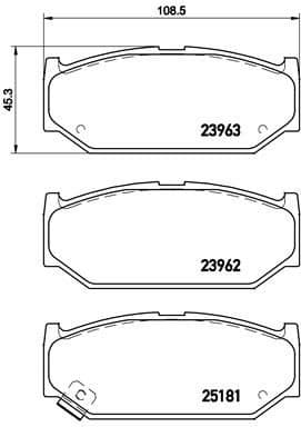 Brake Pad Set, disc brake PRIME LINE P79023