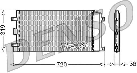Condenser, air conditioning DCN09042