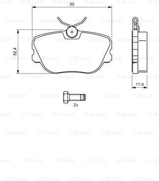 Brake Pad Set, disc brake 0986494058 - image 7