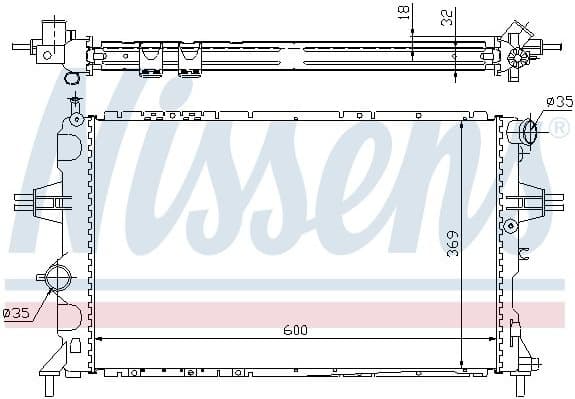 Radiator, engine cooling 63006A