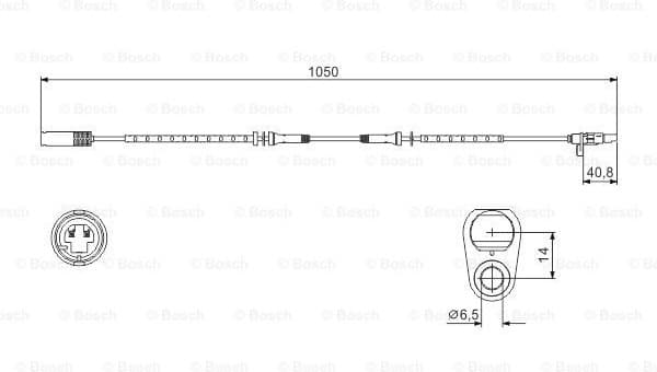 Sensor, wheel speed 0986594512 - image 5