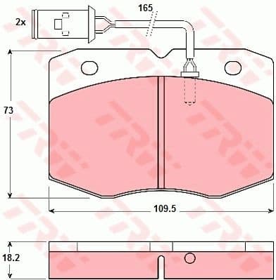 Brake Pad Set, disc brake GDB1111