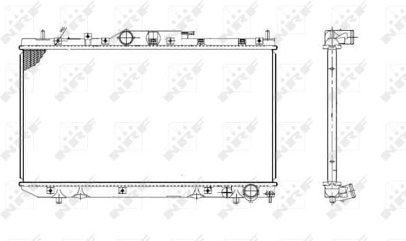 Radiator, engine cooling 53420