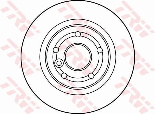 Brake Disc TRW SINGLE DF2791S - image 2