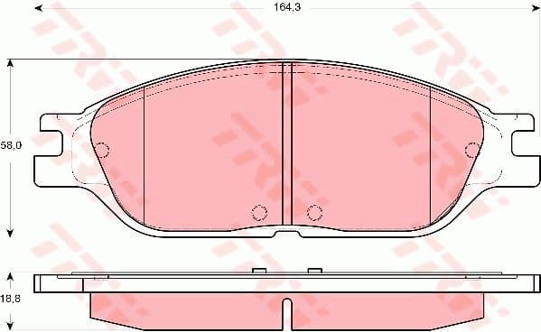 Brake Pad Set, disc brake GDB4138