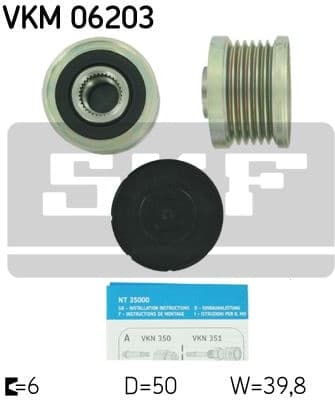 Alternator Freewheel Clutch VKM 06203