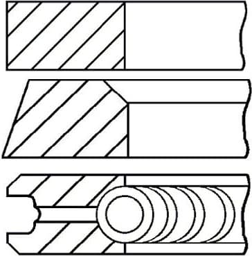 Piston Ring Set Goetze Diamond Coated® 08-433400-00