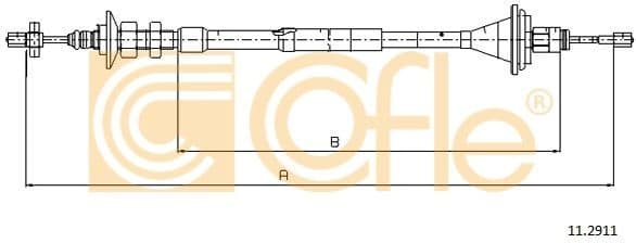 Cable Pull, clutch control 11.2911
