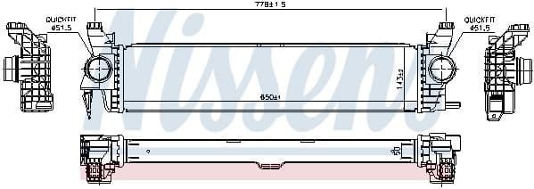 Charge Air Cooler ** FIRST FIT ** 96016