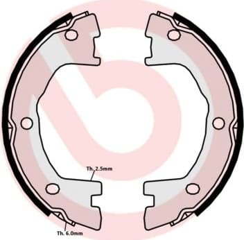 Brake Shoe Set, parking brake ESSENTIAL LINE SA6508