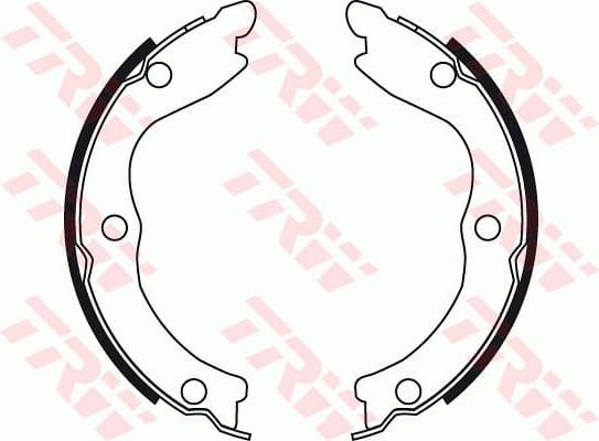 Brake shoes handbrake, Top Quality GS8710 - image 2