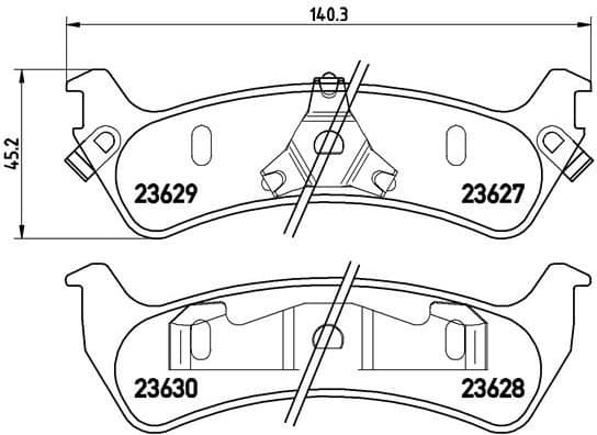 Brake Pad Set, disc brake PRIME LINE P24042