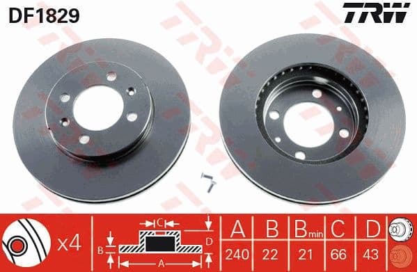 Brake Disc DF1829