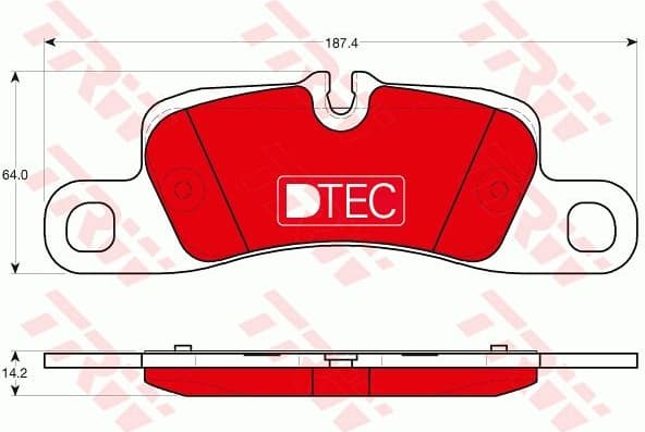 Brake Pad Set, disc brake DTEC COTEC GDB1839DTE