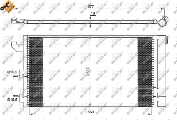Condenser, air conditioning EASY FIT 35883