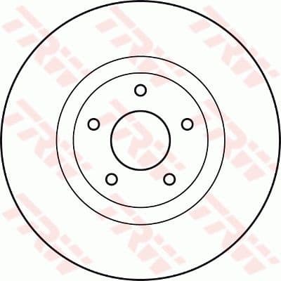 Brake Disc TRW SINGLE DF4989S - image 3