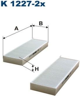 Filter, cabin air K1227-2X