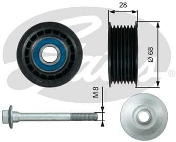 Deflection/Guide Pulley, V-ribbed belt DriveAlign™ T36731