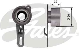 Tensioner Pulley, timing belt PowerGrip™ T41150