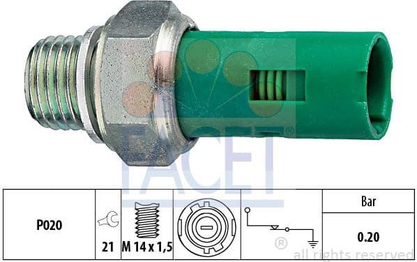 Sensor oil pressure light 7.0131 - image 2