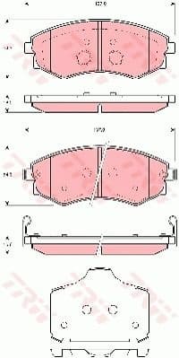 Brake Pad Set, disc brake GDB3365