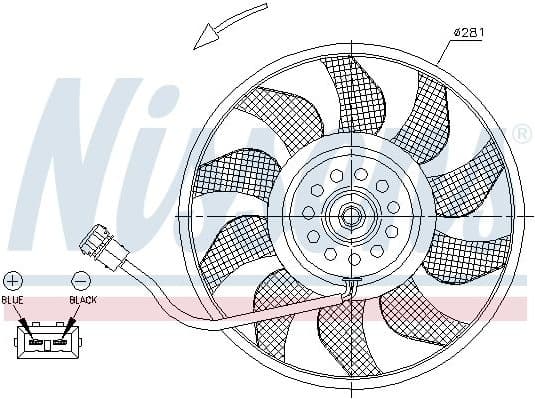 Fan, engine cooling 85618