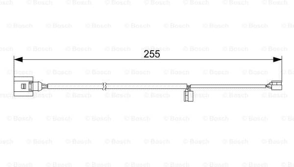 Warning Contact, brake pad wear 1987473013