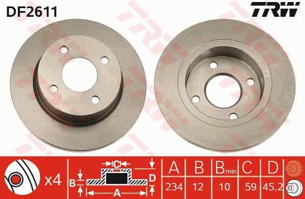 Brake Disc DF2611