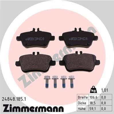 Brake Pad Set, disc brake 24848.185.1