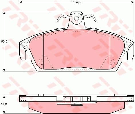 Brake Pad Set, disc brake GDB859