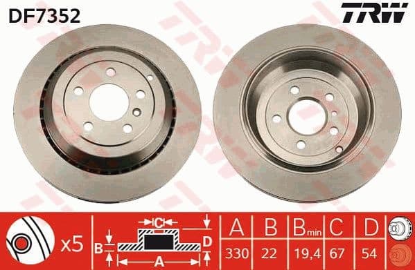 Brake Disc DF7352