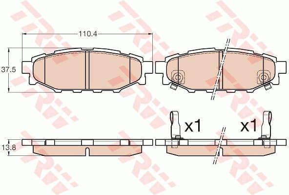 Brake Pad Set, disc brake GDB3568