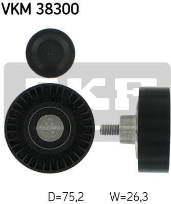 Deflection/Guide Pulley, V-ribbed belt VKM 38300