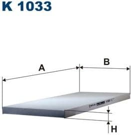 Filter, cabin air K1033