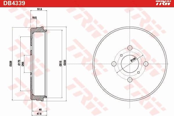 Brake Drum DB4339 - image 2