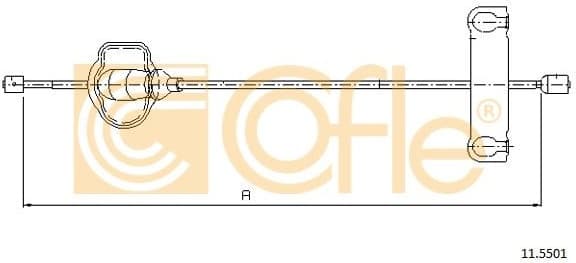 Cable Pull, parking brake 11.5501