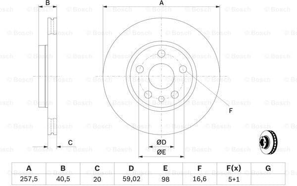 Brake Disc 0986478896 - image 5