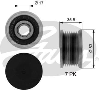 Alternator Freewheel Clutch DriveAlign™ OAP7110
