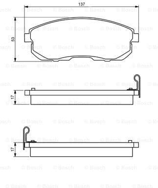 Brake Pad Set, disc brake 0986494277 - image 7