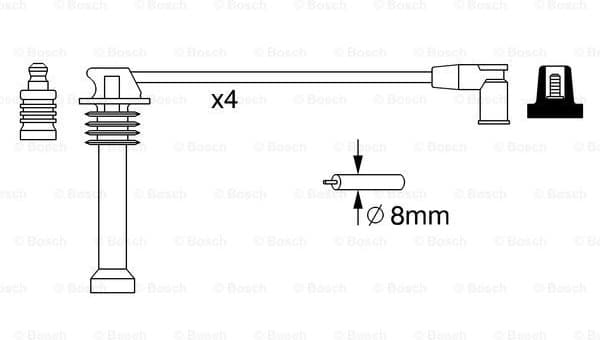 Ignition Cable Kit 0986357271 - image 5