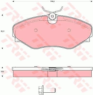 Brake Pad Set, disc brake GDB1574