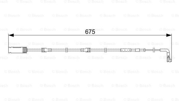 Warning Contact, brake pad wear 1987473051