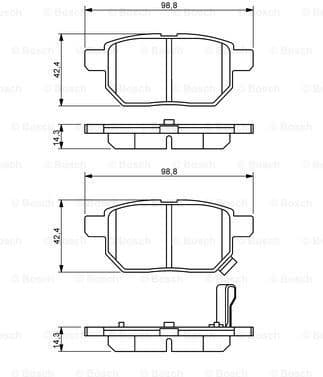 Brake Pad Set, disc brake 0986494255 - image 7