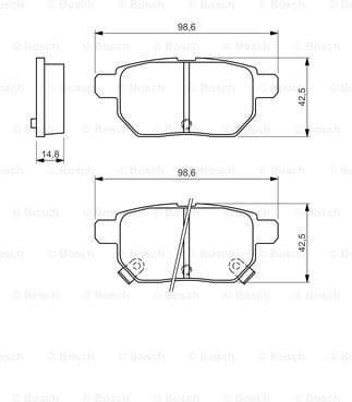 Brake Pad Set, disc brake 0986494328 - image 7