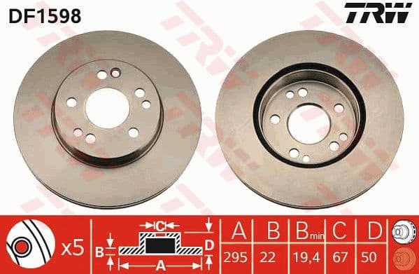 Brake Disc DF1598