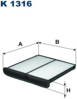Filter, cabin air K1316
