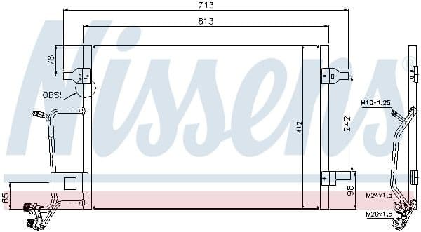 Condenser, air conditioning ** FIRST FIT ** 94593