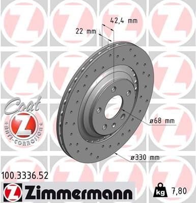 Brake Disc SPORT BRAKE DISC Z 100.3336.52