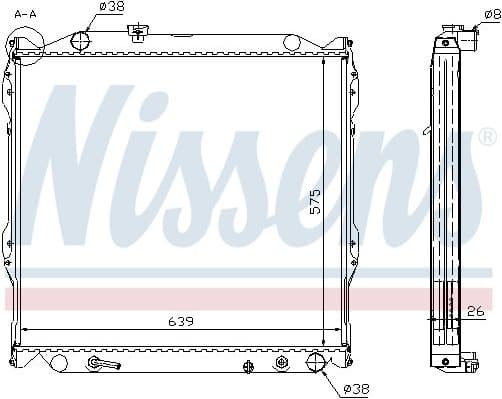 Radiator, engine cooling ** FIRST FIT ** 64637A