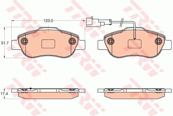Brake Pad Set, disc brake GDB2039